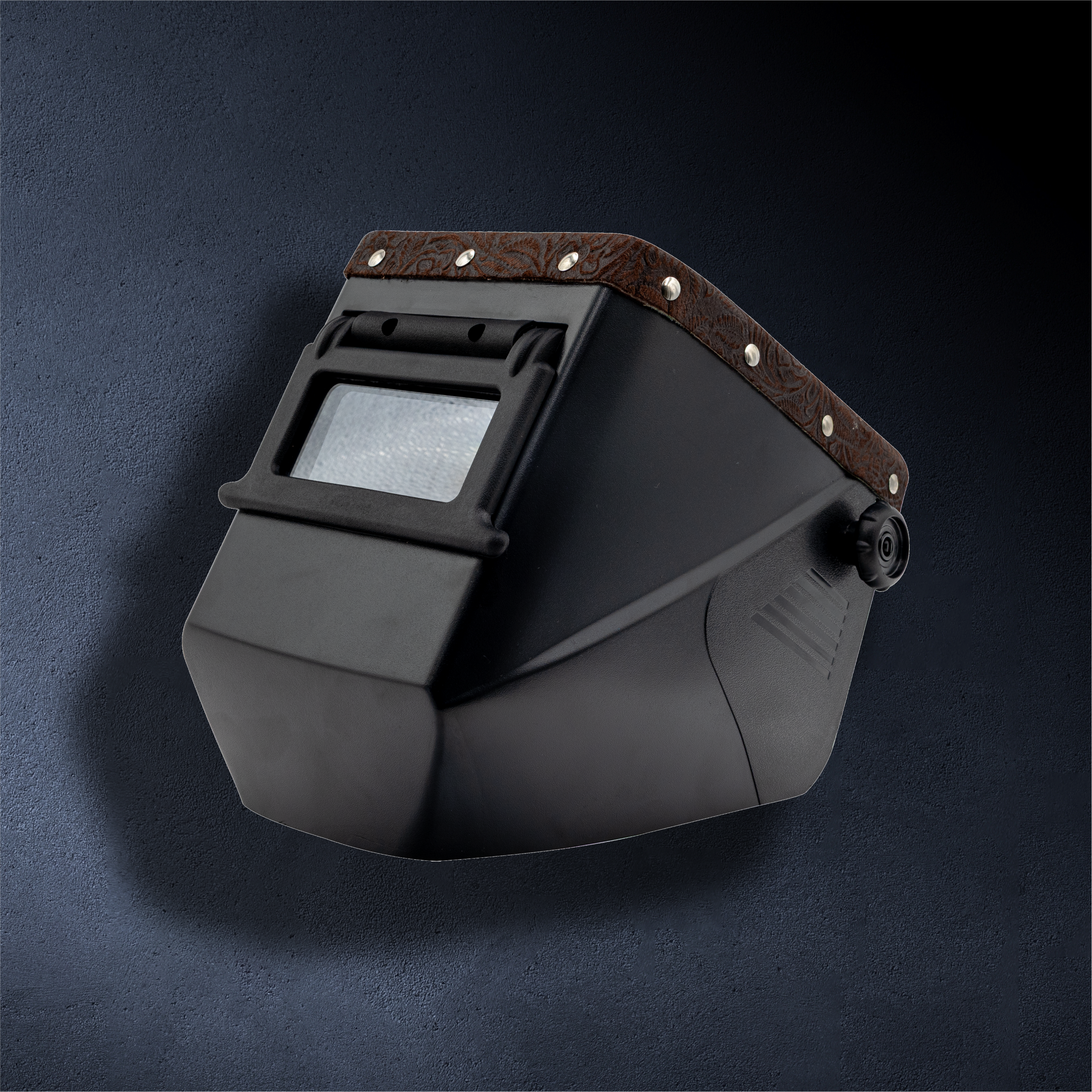 Jackson Safety HSL-2 Passive Welding Helmet – Lift Front with Outlaw Leather Trim (Brown Floral)